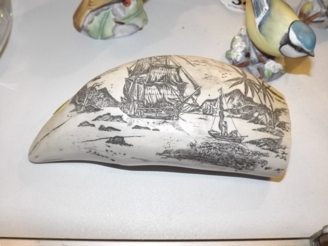 A Signed Reproduction Scrimshaw