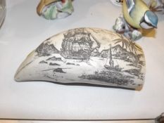 A Signed Reproduction Scrimshaw