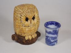 A Bespoke Pottery Owl Model Twinned With Maling Va
