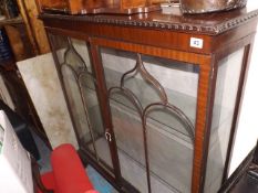 A Late Victorian Mahogany Display Cabinet With Pie