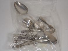A Silver Plated Basting Spoon & Other Silver Plate