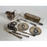 A Quantity Of Silver & White Metal Items Including