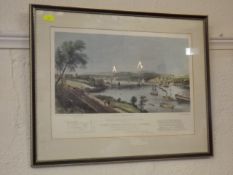 An Antique Print Of Royal Albert Bridge