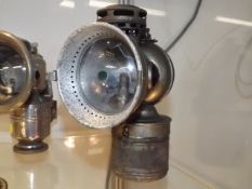 A Twentieth Century Carbide Lamp, Glass Cracked