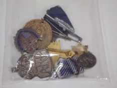 A Miniature Medal For Courage, An ARP Badge & Othe