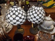 Two Decorative Tiffany Style Lamps