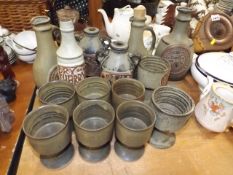 A Quantity Of Tremar Pottery Drinking Vessels & Ca