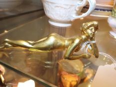 An Early 20thC. French Gilt Bronze Nude Figure