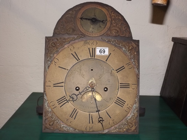 A C.1800 Dartmouth Brass Longcase Clock Fitting
