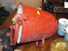 A Vintage Red Fire Bucket