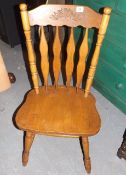 A Pair Of Pine Country Kitchen Style Chairs