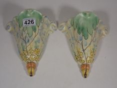 A Pair Of Art Deco Wall Sconces