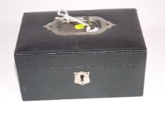 A Vintage Jewellery Box With Key