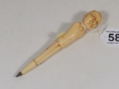 A Novelty Pen Depicting A French President