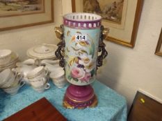 A Large German Porcelain Vase
