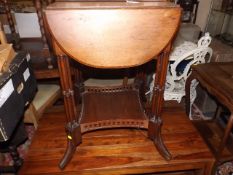 A 19thC. Mahogany Clover Leaf Table With Gallery T
