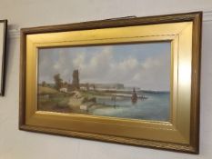 A Framed Landscape Oil Signed A. H. Vickers