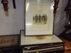 A Quantity Of Framed Military Related Prints