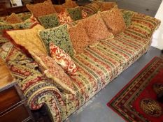 A Large Four Seater Bespoke Hand Made Sofa