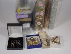 A Quantity Of Costume Jewellery, Contents Of Three