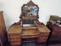A Large 19thC. Walnut Dressing Table