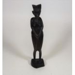 A Carved African Fertility Figure