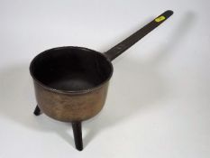 A Georgian Bronze Skillet Pan