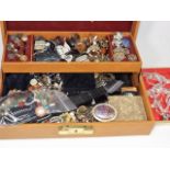 A Jewellery Box & Contents