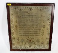 A George III Sampler Signed Mary Ann Lavor Dated 1