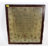 A George III Sampler Signed Mary Ann Lavor Dated 1
