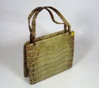 A Vintage Reptile Skin Handbag