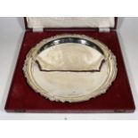 A Boxed Plain Silver Tray