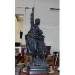 A 19thC. Jean Didier Debut Bronze Depicting Fisher