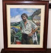 A Framed Jo March Oil On Canvas Board Painting Dep