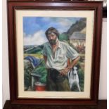 A Framed Jo March Oil On Canvas Board Painting Dep