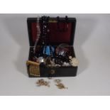 A Jewellery Box & Contents