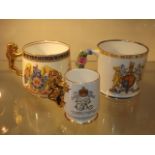 Three Royal Commemorative Cups