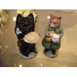 Two Beswick Beatrix Potter Figures Simpkin with cr
