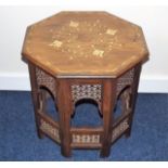 A Good C.1900 Inlaid Asian Table