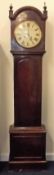 A 19thC. Grandfather Clock With Fine Mahogany Case