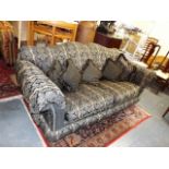 A Good Quality Medallion Two To Three Seater Sofa