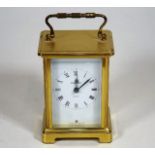 A French Brass Bayard Carriage Clock