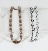 Two 1950'S Ladies Paste Necklaces