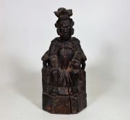 A 17th/18thC. Chinese Guanyin Carved Wood Figure