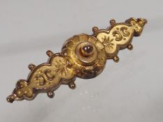 A 9ct Gold Mourning Style Brooch