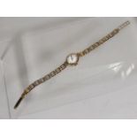 A Ladies 9ct Gold Rotary Watch