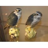 Two Beswick Merlin Beneagles Whisky Flasks