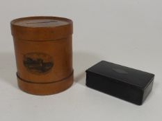 A Mauchline Ware Box Twinned With One Other