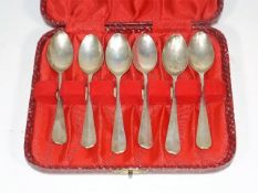 A Set Of Six Silver Teaspoons
