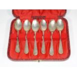 A Set Of Six Silver Teaspoons